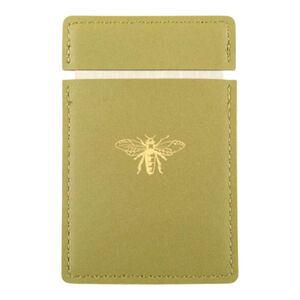 Green Cosmetic Mirror with Bee Imprint